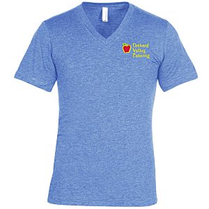 Bella+Canvas Tri-Blend V-Neck T-Shirt - Men's - Embroidered Main Image