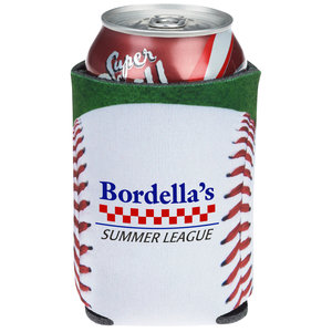 Sports Foldable Can Cooler - Baseball Main Image