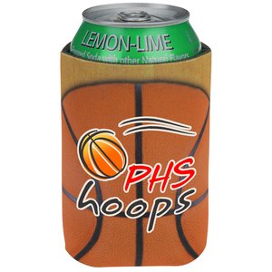 Sports Foldable Can Cooler - Basketball Main Image