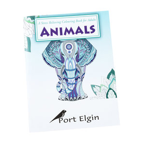 Stress Relieving Adult Colouring Book - Animals Main Image