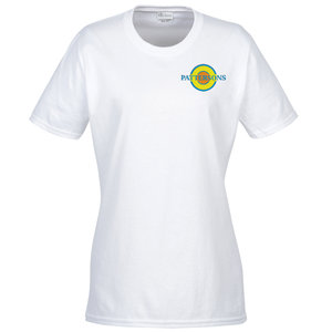 Everyday Cotton T-Shirt - Ladies' - White - Embroidered Main Image