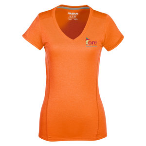 Gildan Tech V-Neck T-Shirt - Ladies' - Embroidered Main Image