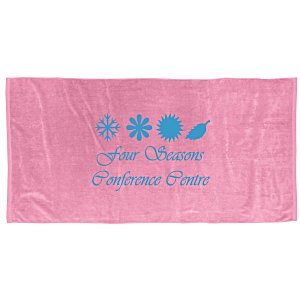 Cotton Beach Towel - Colours - 30" x 60" Main Image