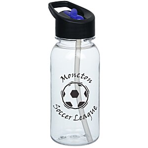 Clear Impact Cadet Bottle with Two-Tone Flip Straw Lid - 18 oz. Main Image