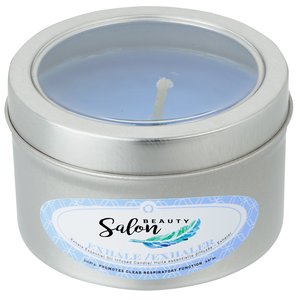 Zen Candle in Small Window Tin - 4 oz. - Exhale Main Image