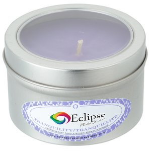 Zen Candle in Small Window Tin - 4 oz. - Tranquility Main Image