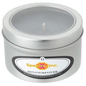 Zen Candle in Small Window Tin - 4 oz. - Revive Main Image