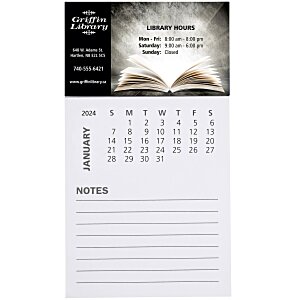 Business Card Magnet with Calendar and Notepad Main Image