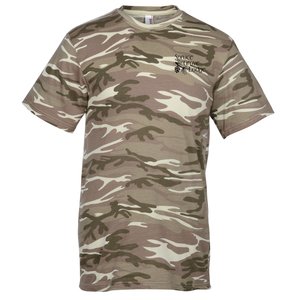Anvil Camouflage Cotton T-Shirt - Screen Main Image