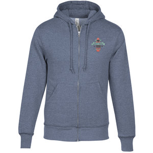 Threadfast Tri-Blend French Terry Full-Zip Hoodie - Embroidered Main Image