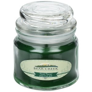 Zen Candle in Apothecary Jar - 4.5 oz. - Frosted Pinecone Main Image