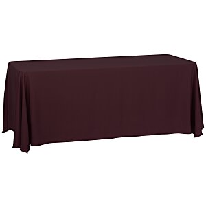 Serged Closed-Back Table Throw - 6' - Blank Main Image