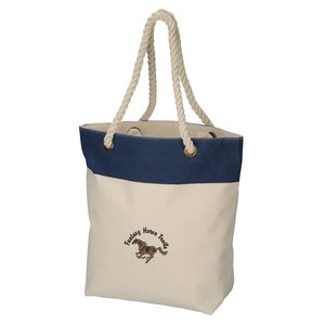 Henley 16 oz. Cotton Rope Tote - Embroidered Main Image