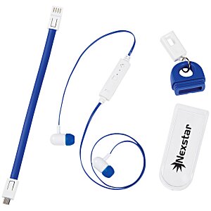 Commuter Wireless Ear Buds with Charging Strap Main Image