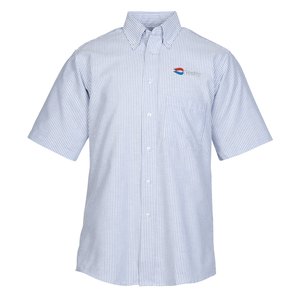 Easy Care Short Sleeve Stripe Oxford Shirt - Men's Main Image