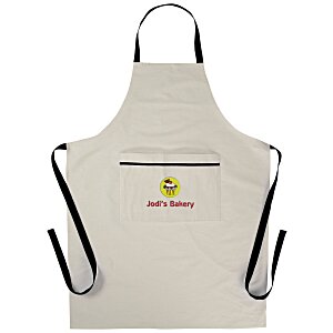 Cotton Cooking Apron - Embroidered Main Image