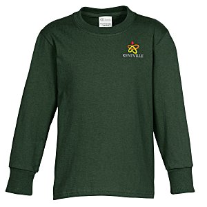Everyday Cotton LS T-Shirt - Youth - Colours - Embroidered Main Image