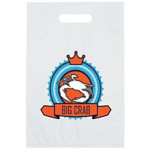 Recyclable Full Colour Die Cut Handle Plastic Bag - 13" x 9" Main Image