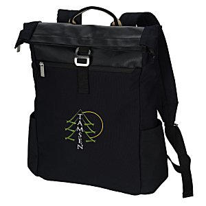 Charlie 12 oz. Cotton Laptop Backpack - Embroidered Main Image