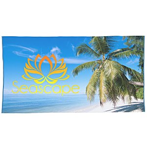 SubliPlush Velour Beach Towel - 35" x 65" - Colours Main Image