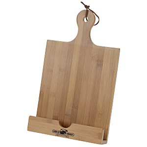 Bamboo Cookbook and Tablet Stand Main Image