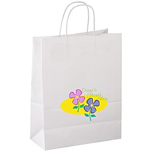 Matte Shopping Bag - 13" x 10" - White - Full Colour Main Image