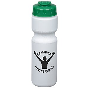 Value Water Bottle with Flip Lid - 28 oz. - White Main Image