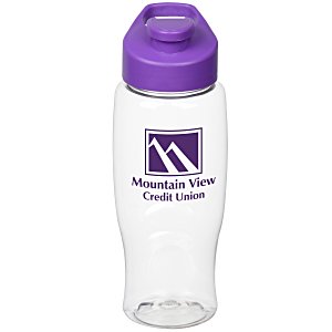 Clear Impact Comfort Grip Bottle with Flip Carry Lid - 27 oz. Main Image