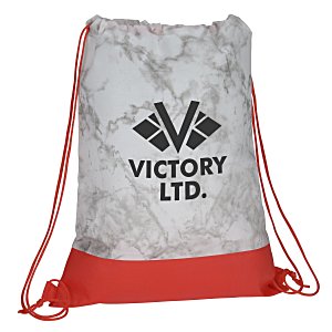 Marble Print Drawstring Sportpack Main Image