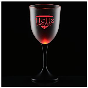 Frosted Light-Up Wine Glass - 10 oz. Main Image