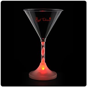 Martini Glass with Light-Up Spiral Stem - 6 oz. Main Image