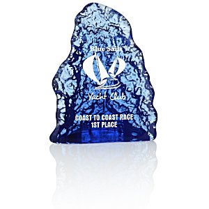 Cobalt Iceberg Art Glass Award Main Image