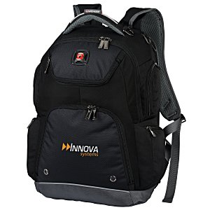 Wenger Odyssey Pro-Check 17" Laptop Backpack - Embroidered Main Image