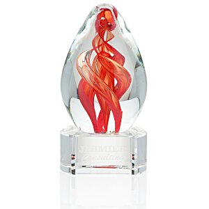 Helix Art Glass Award - Clear Base Main Image