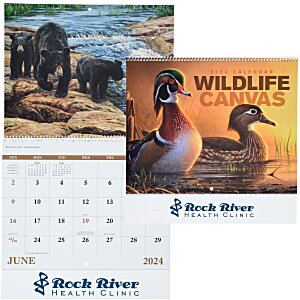 Wildlife Canvas Calendar - Spiral Main Image