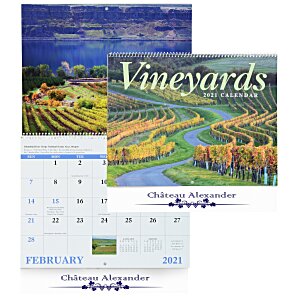 Vineyards Calendar - Spiral Main Image