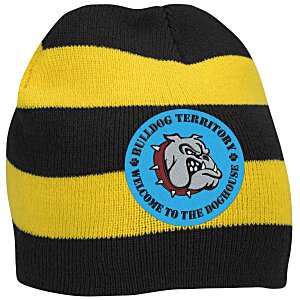 Rugby Stripe Knit Beanie Main Image