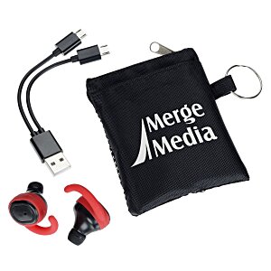 Sprinter True Wireless Ear Buds with Pouch - Closeout Main Image