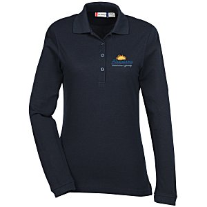 Evans Easy Care Long Sleeve Polo - Ladies' Main Image