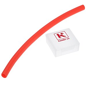 Reusable Silicone Straw in Case Main Image