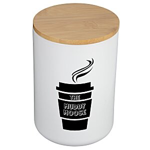 Ceramic Container with Bamboo Lid - 24 oz. Main Image