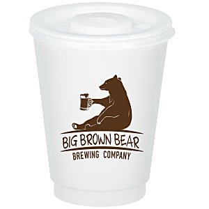 Frosted Tumbler with Straw Slotted Lid - 16 oz. Main Image