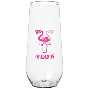 Clear Plastic Stemless Wine Glass - 10 oz. Main Image
