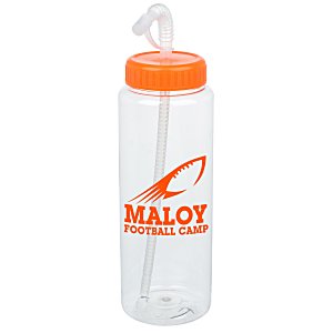 Clear Impact Guzzler Sport Bottle with Straw Lid - 32 oz. Main Image