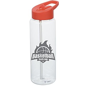 Clear Impact Guzzler Sport Bottle with Flip Straw Lid - 32 oz. Main Image