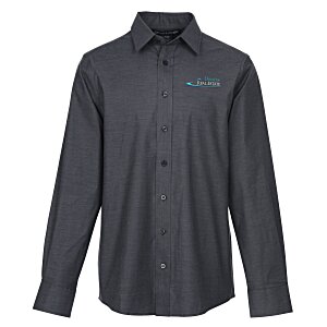 Crown Collection Stretch Pinpoint Chambray Shirt - Men's Main Image