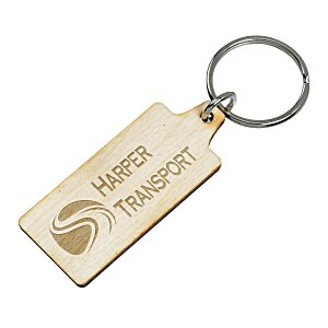 Wooden Keychain - Rectangle Main Image