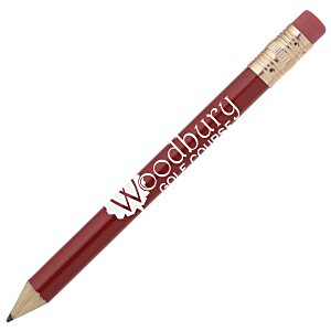 Round Golf Pencil with Eraser Main Image