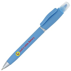 Soft Touch Twist Pen/Highlighter - Full Colour Main Image