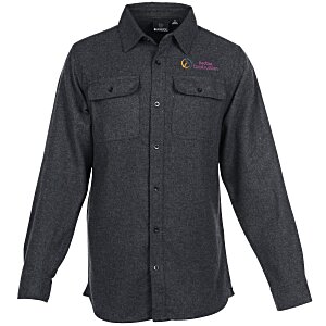 Burnside Solid Flannel Shirt Main Image